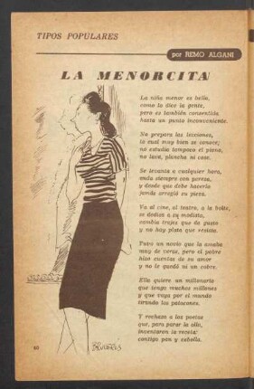 La menorcita : Tipos populares
