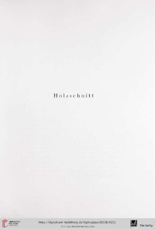 Holzschnitt
