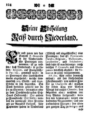 Dritte Abtheilung Reiß durch Niederland