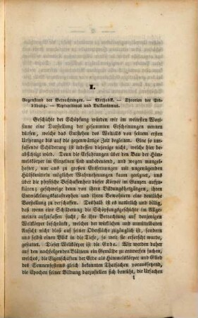 Geschichte der Schöpfung : eine Darst. des Entwicklungsganges der Erde und ihrer Bewohner