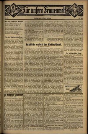 Zweite Ausgabe vom Mittwoch, den 18. April 1934.