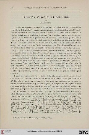 31: L' Ostracon Carnarvon et le papyrus prisse