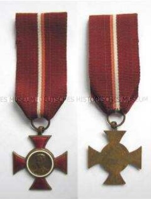 Auszeichnungskreuz des Zentralkomitees der Sozialistischen Jugendunion auf Jan Krasicki, Ausführung in Bronze, Volksrepublik Polen