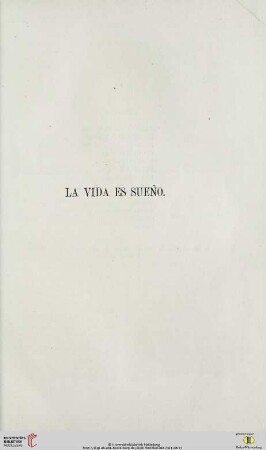 La vida es sueño