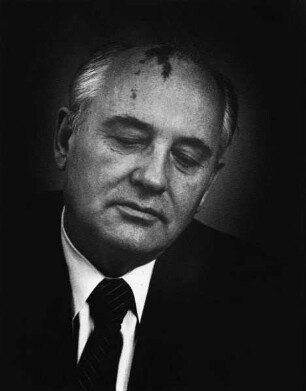 Michail Gorbatschow (geb. 1931; russischer Politiker, Parteisekretär und Staatsmann). Moskau, 1991