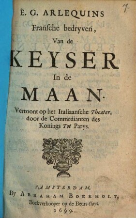De Onbedreeve Minnaar : Kluchtspel