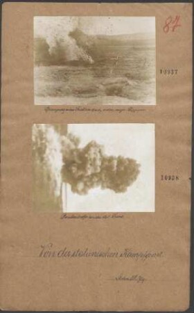 Bombentreffer an der ital. Front