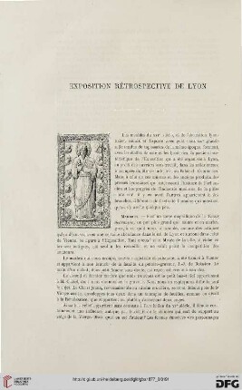 2. Pér. 16.1877: Exposition rétrospective de Lyon, [1]