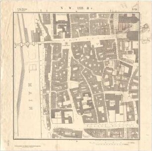Fischer, Theodor; Würzburg, Münsterplatz; Sparkasse - Lageplan