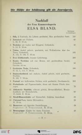 Nachlaß der Frau Kammersängerin Elsa Bland (Nr. 1-315)