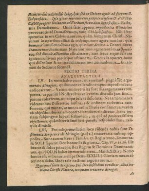 Sectio Tertia.