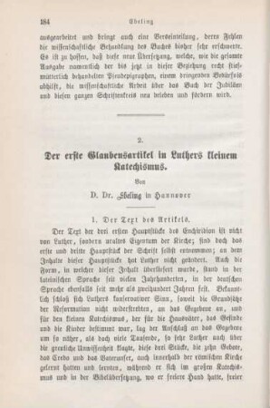 184-212 Der erste Glaubensartikel in Luthers kleinem Katechismus