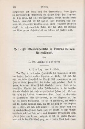 184-212 Der erste Glaubensartikel in Luthers kleinem Katechismus