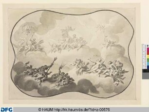Apoll und Diana, Juno, Neptun und Venus mit Putten