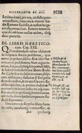 De Libris Haereticorum. Cap. XXII.