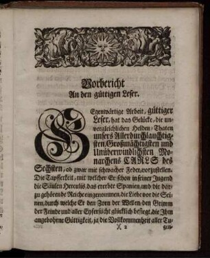 Vorbericht an den gütigen Leser.