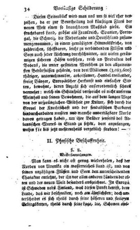 II. Physische Beschaffenheit.