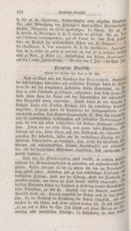 172-176 Kirchliche Statistik