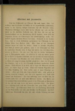 Osterfeuer und Hexenwesen.