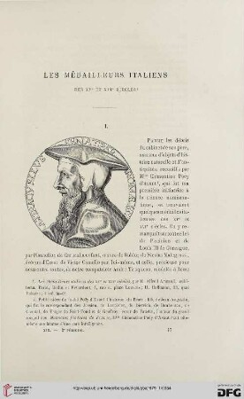 2. Pér. 19.1879: Armand, Alfred, Les médailleurs italiens des XVe et XVIe siècles : [Rezension]