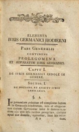 Elementa iuris Germanici privati hodierni ex ipsis fontibus deducta