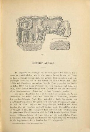 Archaeologisch-epigraphische Mittheilungen aus Oesterreich-Ungarn. 19, 19. 1896