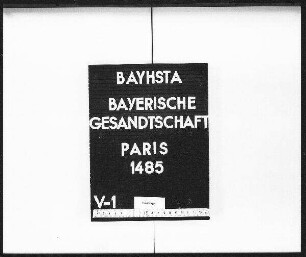Politischer Schriftwechsel (früher Nachlaß Bray)