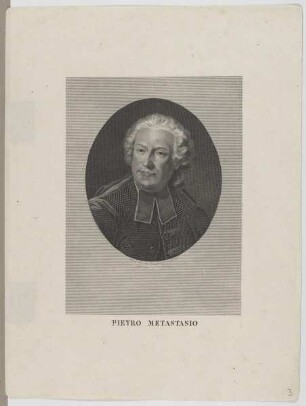 Bildnis des Pietro Metastasio