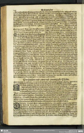 Auslegung des hundert und zwey und zwantzigsten Psalms