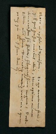 Handschriftlicher Notizzettel