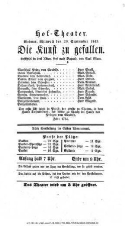 Die Kunst zu gefallen