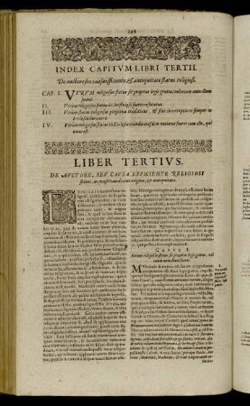Index Capitum Libri Tertii.