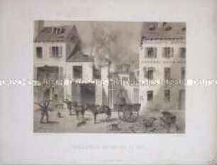 Holzholen in Choisy-le-Roi (Plünderungen) - aus "Erinnerungsblätter 1870/1871"