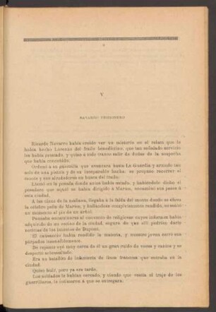 V - Navarro prisionero