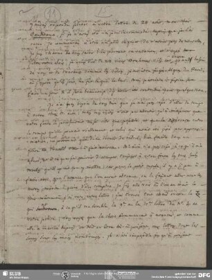 Eigenh. Brief von Claude C. Fauriel an August Wilhelm von Schlegel, Paris, 10.02.1821
