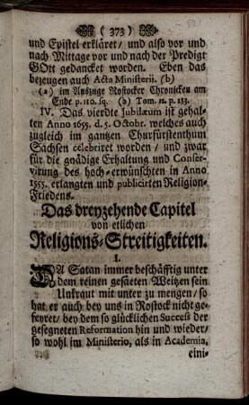 Das dreyzehende Capitel von etlichen Religions-Streitigkeiten.