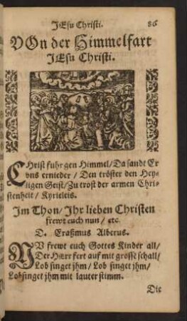 Von der Himmelfart Jesu Christi.