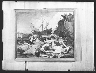 Bloemaert, Abraham: Theagenes und Charikleia inmitten der erschlagenen Schiffsmannschaft, 1625, GK I 2531.