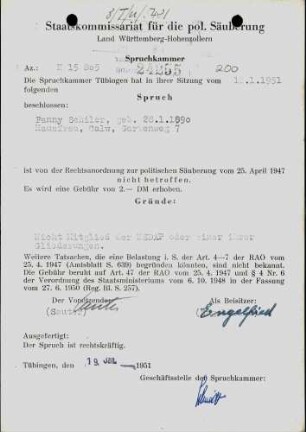 Schiler, Fanny