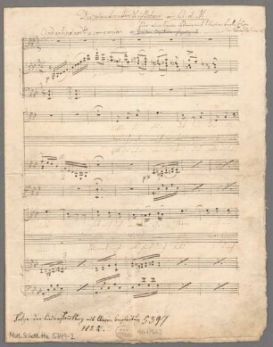 Die plaudernden Lüftchen, Singstimme, Klavier. - BSB Mus.Schott.Ha 5349-2