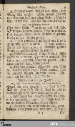 Neu-Jahrs-Lieder.