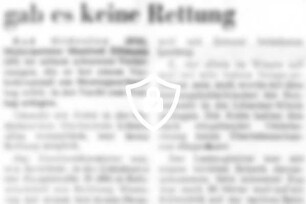 Für [Name maskiert] gab es keine Rettung