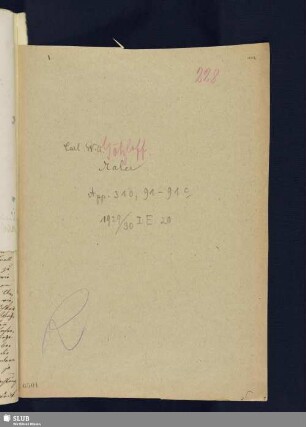 Nr. 91-91c. Götzloff, Carl Wilhelm