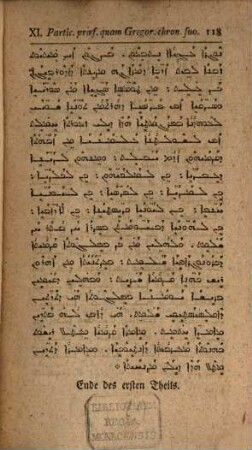 Abhandlung von der Syrischen Sprache und ihrem Gebrauch : nebst dem ersten Theil einer Syrischen Chrestomathie