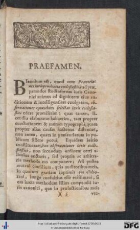 Praefamen.