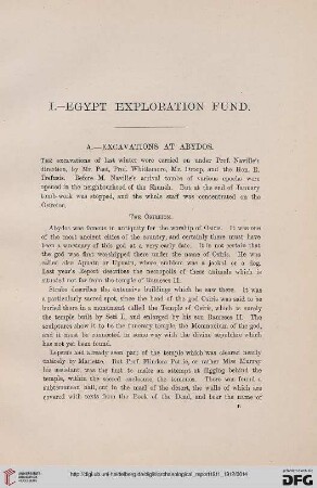 Egypt Exploration Fund : excavations at Abydos