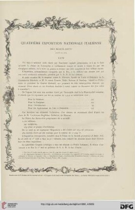 6: Quatrième Exposition Nationale Italienne des Beaux-Arts, [3]