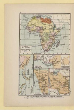 Afrika, Die deutschen Kolonien