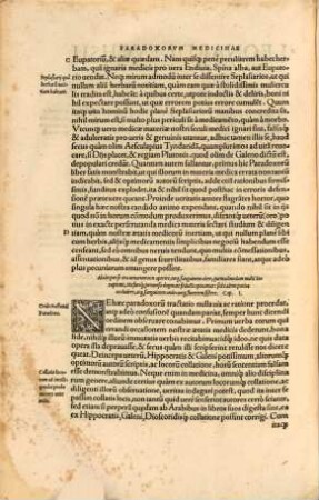 Paradoxorvm Medicinae Libri Tres : In Qvibvs Sanè Mvlta À Nemine Hactenvs Prodita, Arabum aetatis[que] nostrae medicorum errata non tantum indicantur, sed & probatissimorum autorum scriptis, firmissimis[que] rationibus ac argumentis confutantur