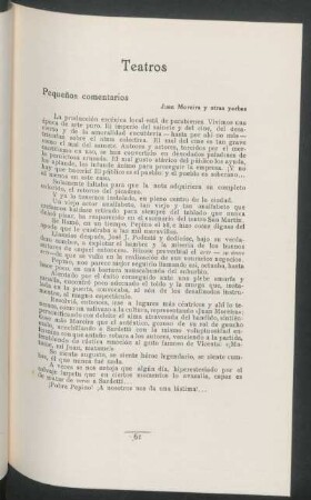 Pequeños comentarios